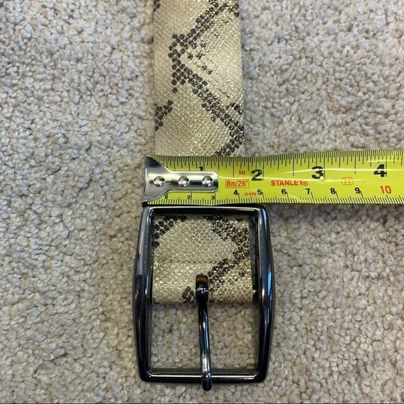 RUDSAK NWOT brown tan snake print belt size small - Picture 5 of 6